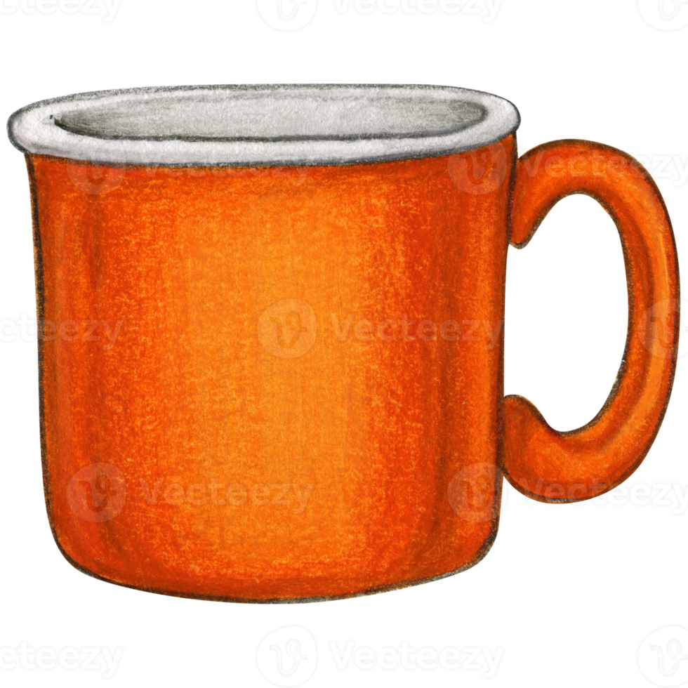 waterverf hand- getrokken glazuur mok png