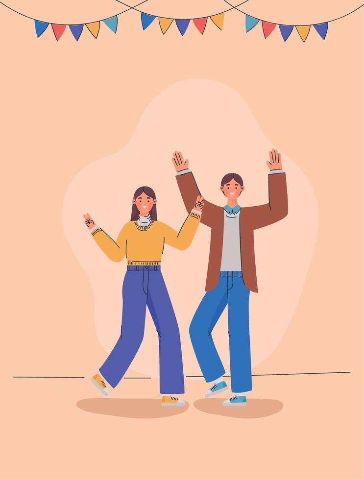 happy people poster vector