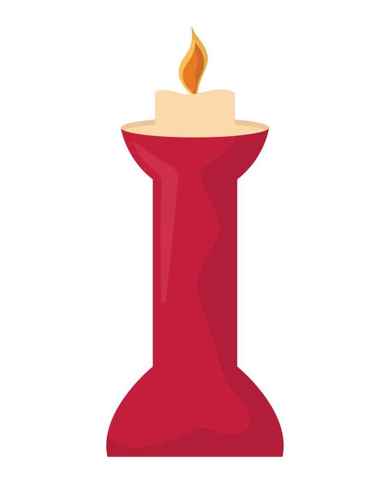 red candle design 21381506 Vector Art at Vecteezy