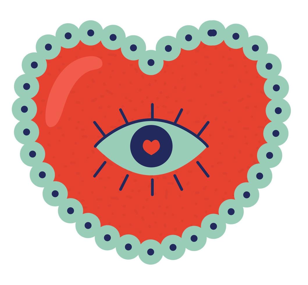 decoration heart icon vector
