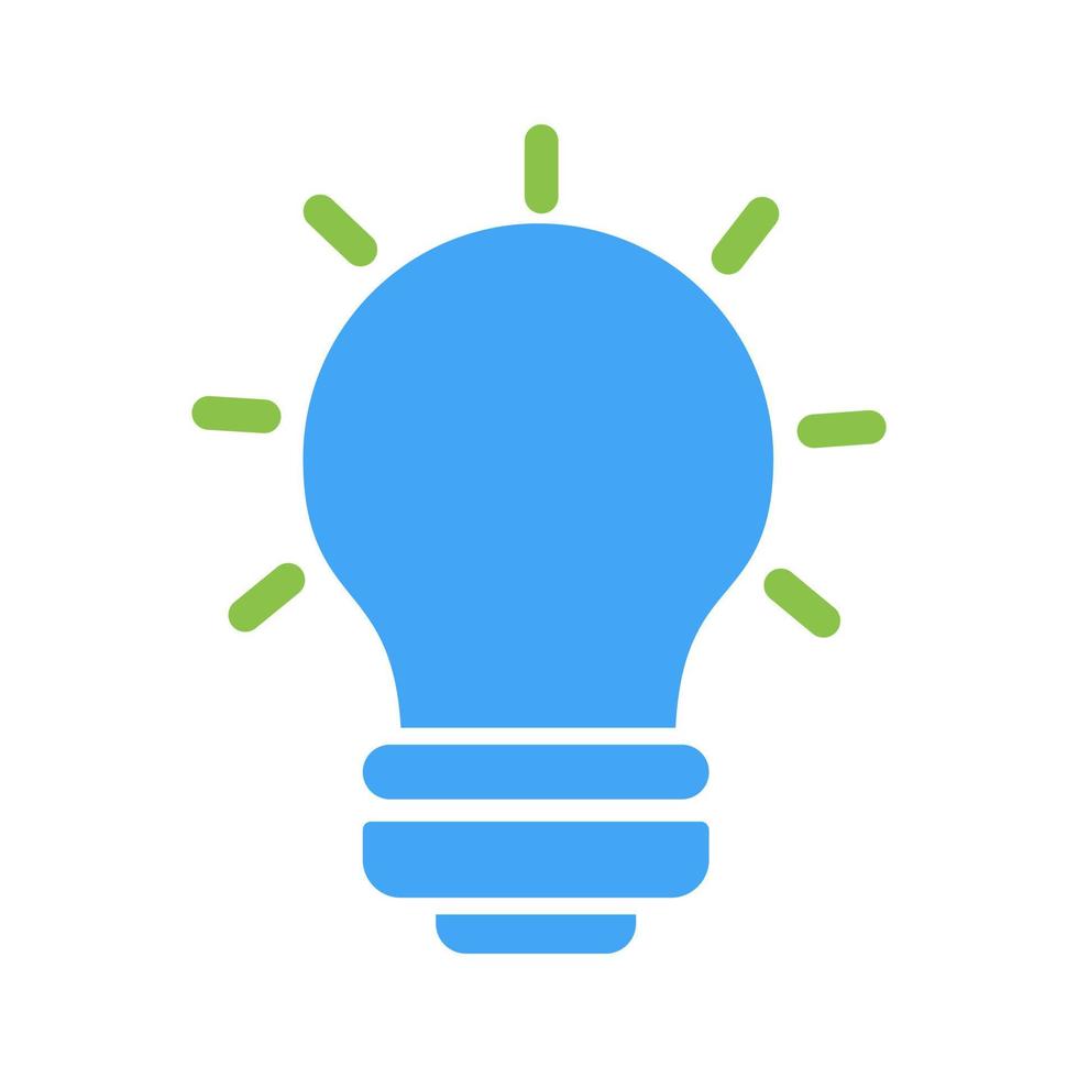 Light Bulb Unique Vector Icon