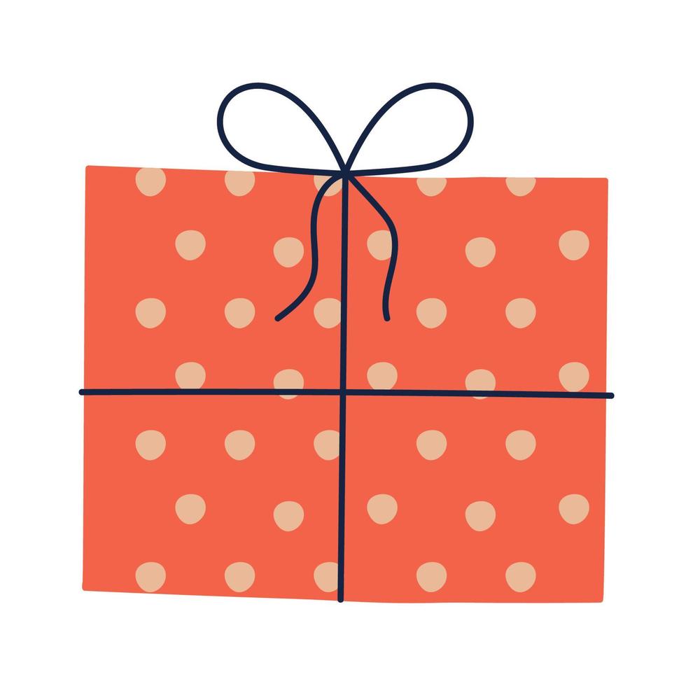 red gift box vector