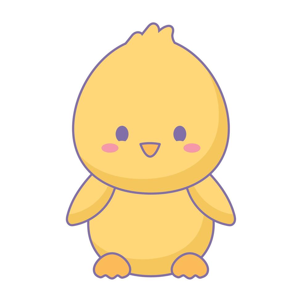 yellow chick design vector