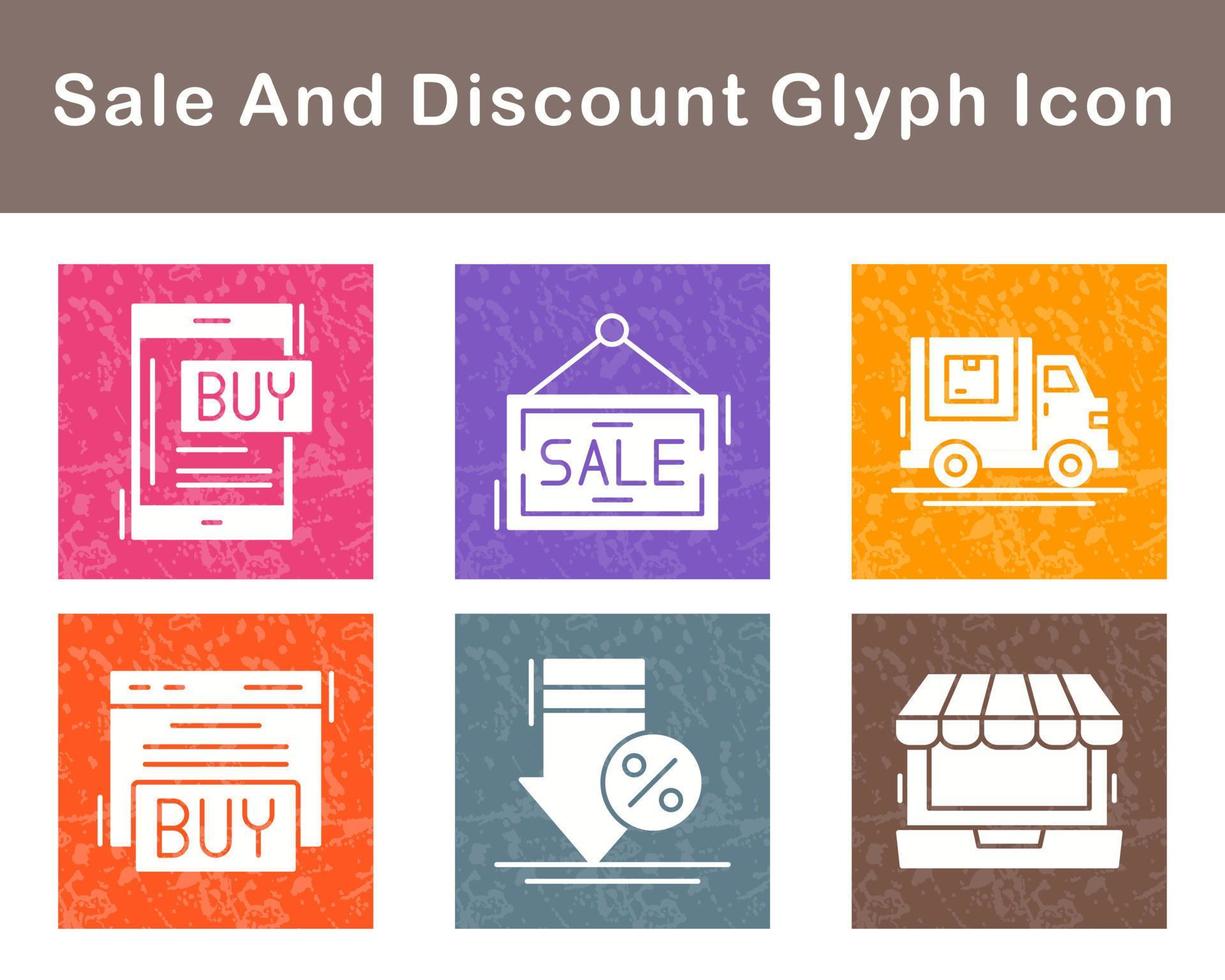 Sale And Discount Vector Icon Set