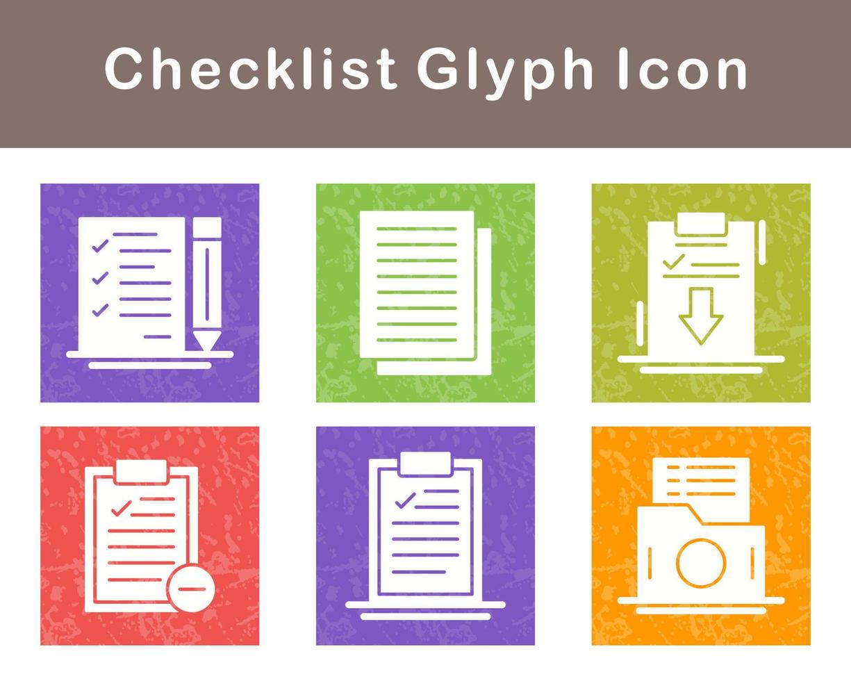 Checklist Vector Icon Set