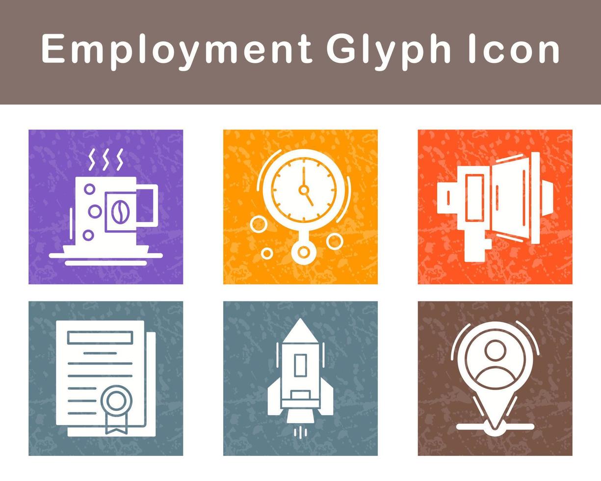 Employment Vector Icon Set