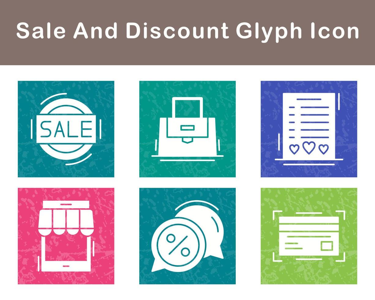 Sale And Discount Vector Icon Set