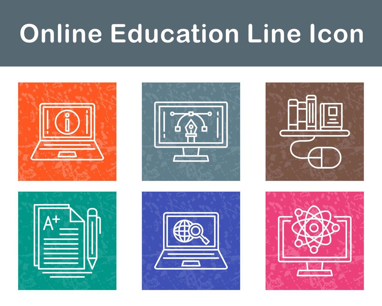 Online Education Vector Icon Set