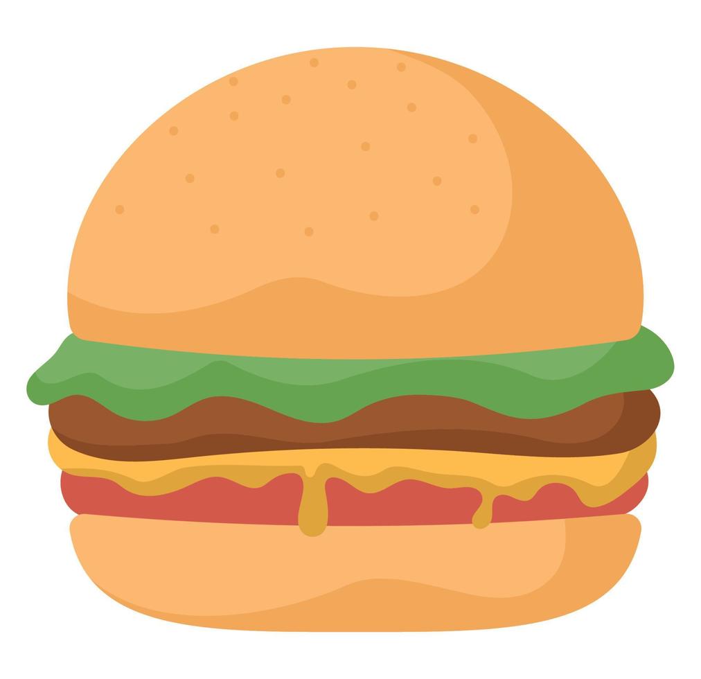 gran diseño de hamburguesa vector