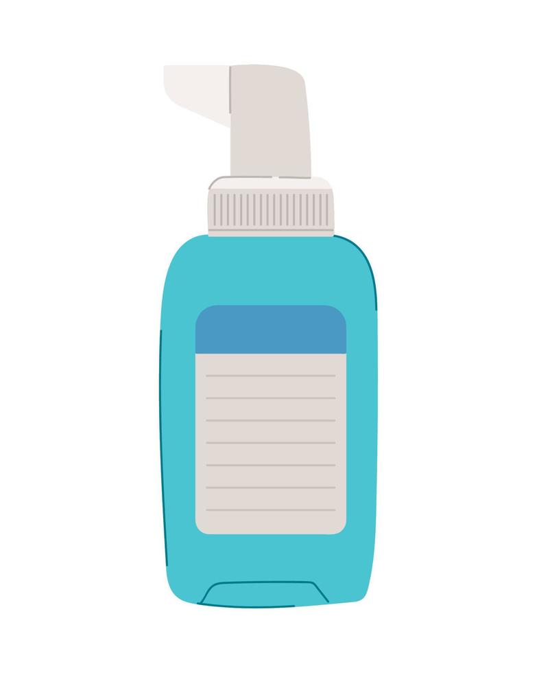 blue medicine bottle vector