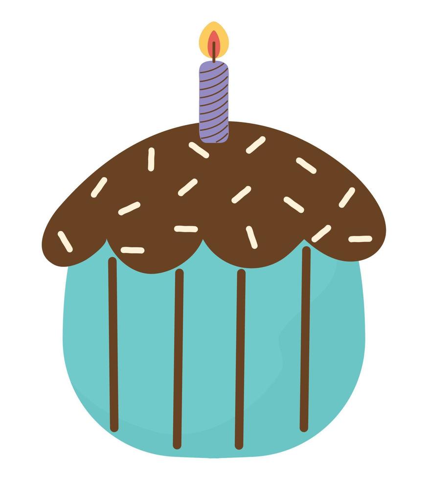 birthday cupcake design vector