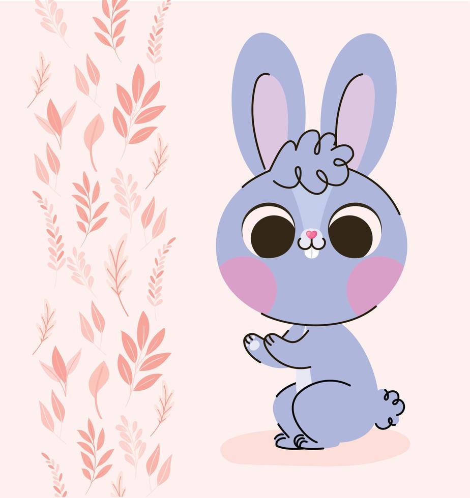 little bunny illustration vector