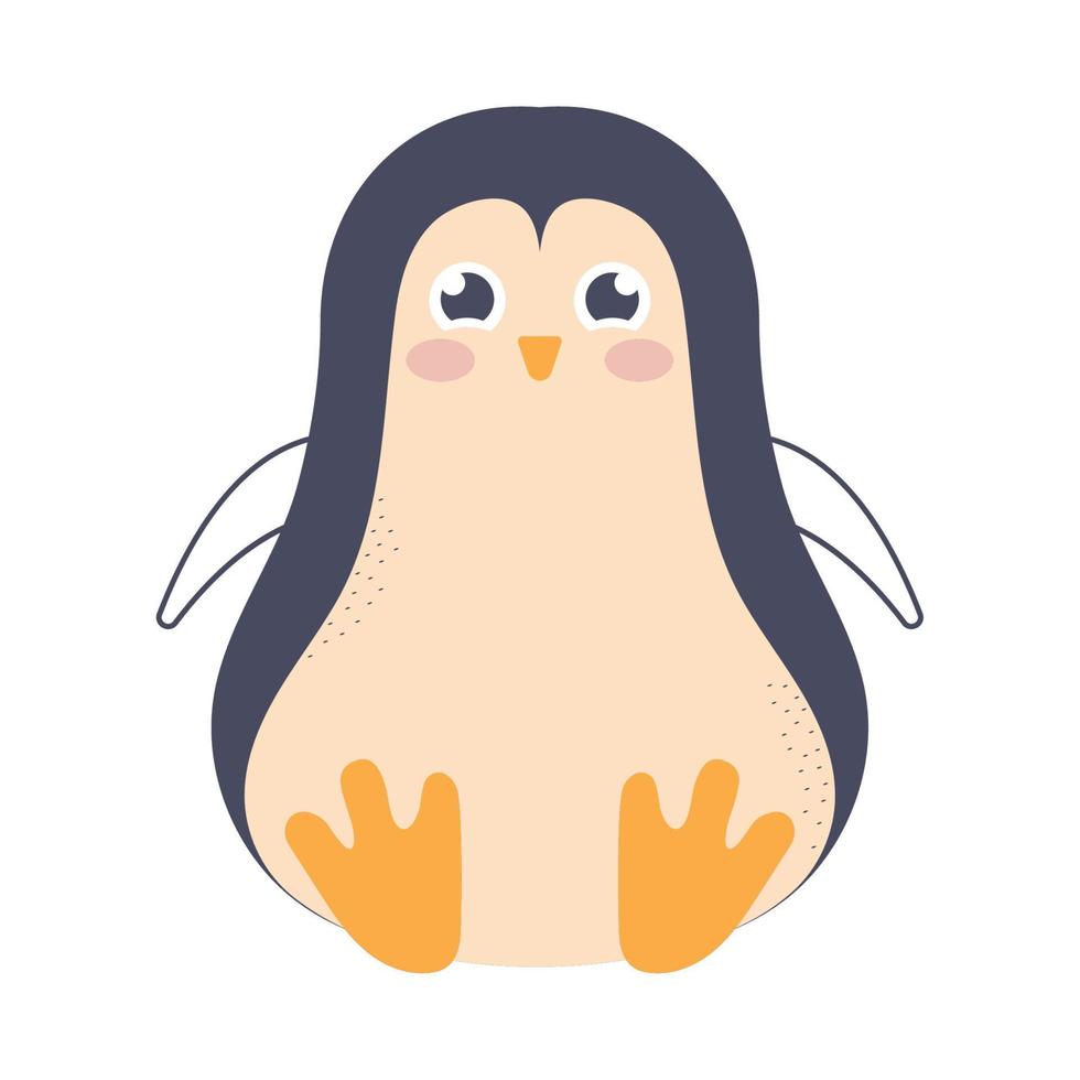 cute penguin illustration vector