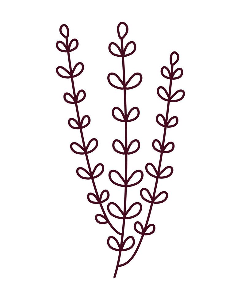 plantas tatuaje diseño vector