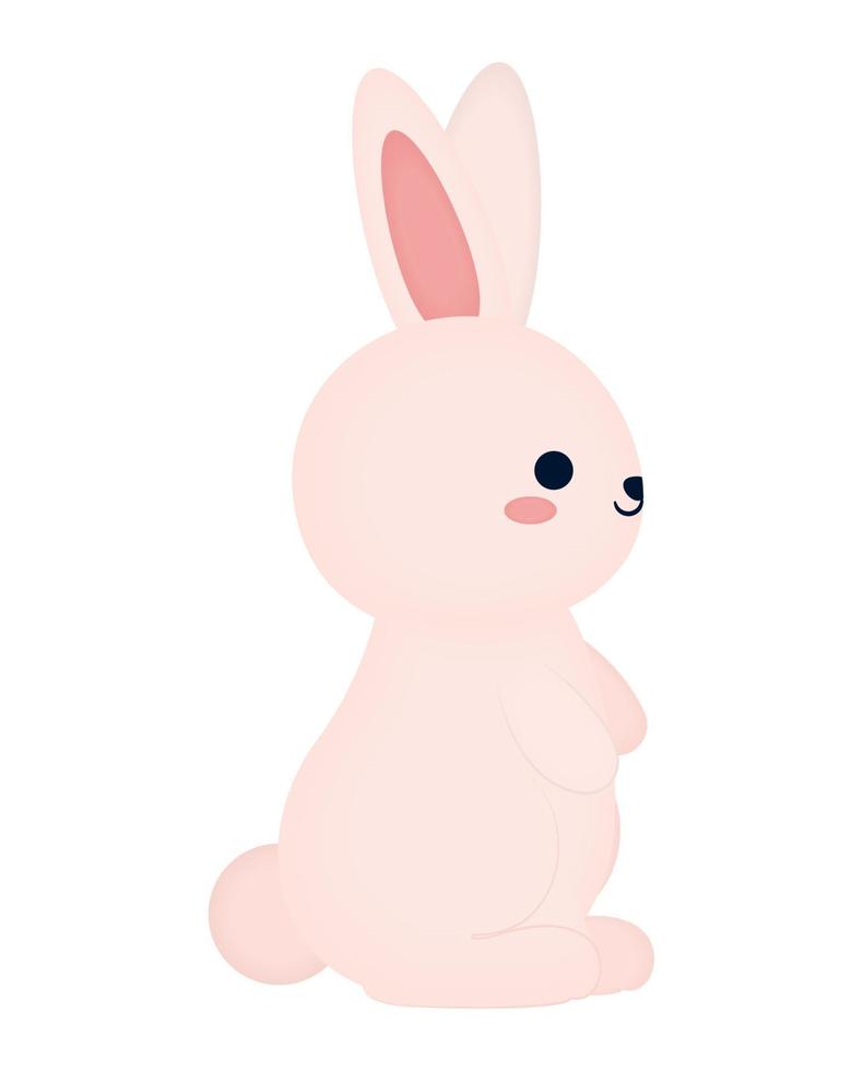 standing bunny design vector
