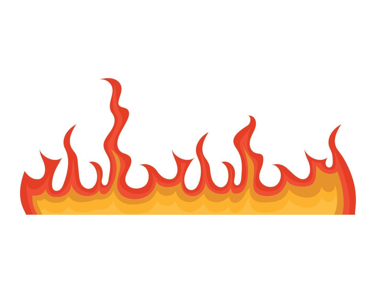 bright flame design vector