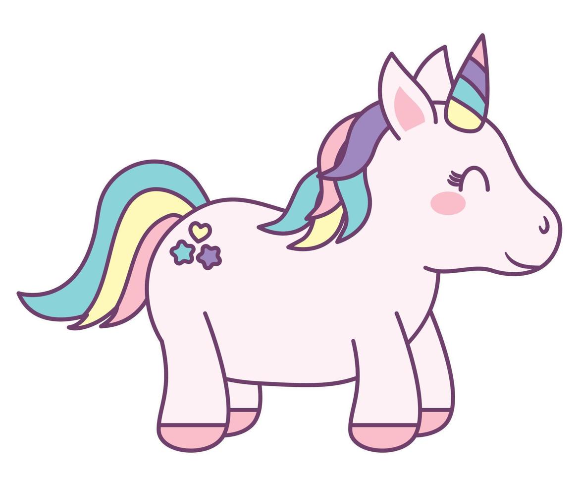 baby unicorn design vector