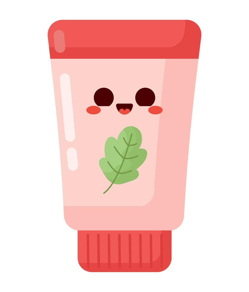 kawaii ointment tube vector