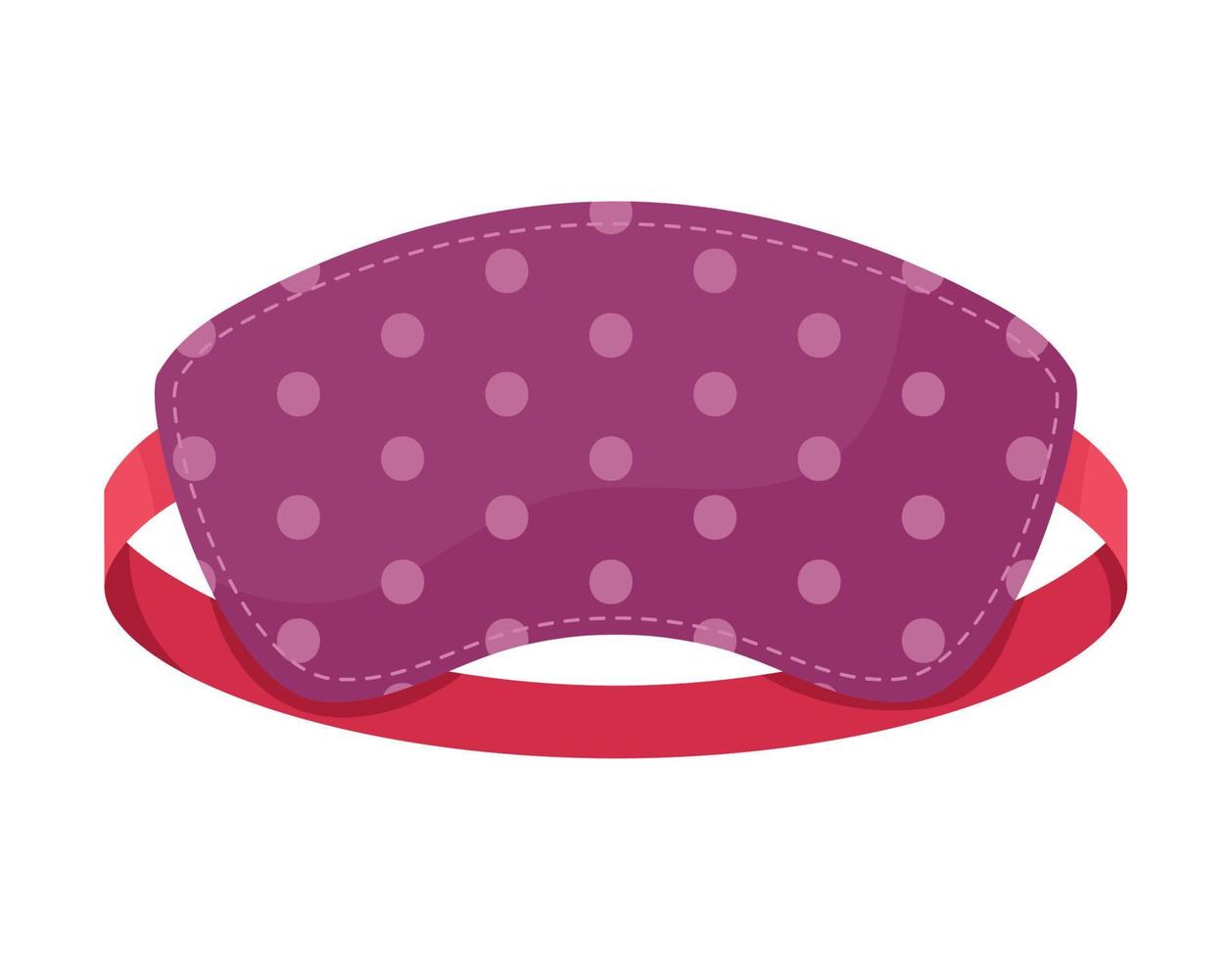 sleepy mask with dots vector