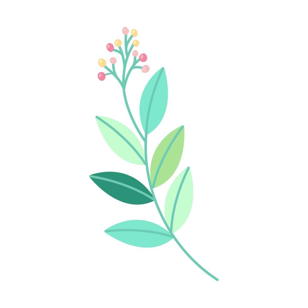 nice green branch vector