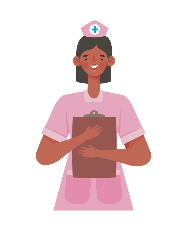 happy nurse design vector