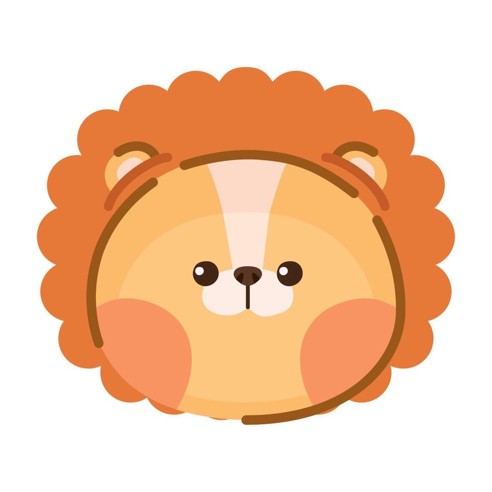 lion face design vector