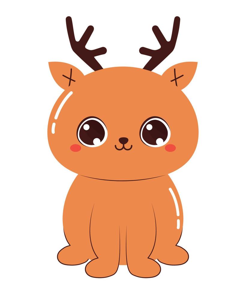 cute reindeer design vector