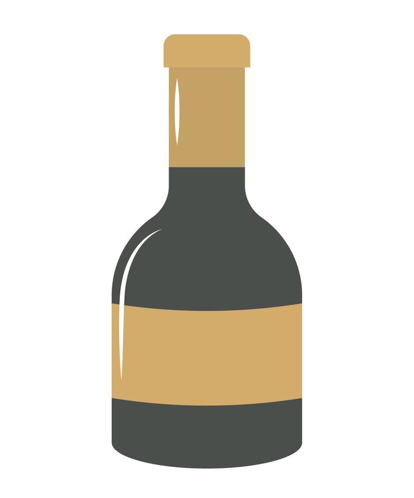 champagne bottle design vector
