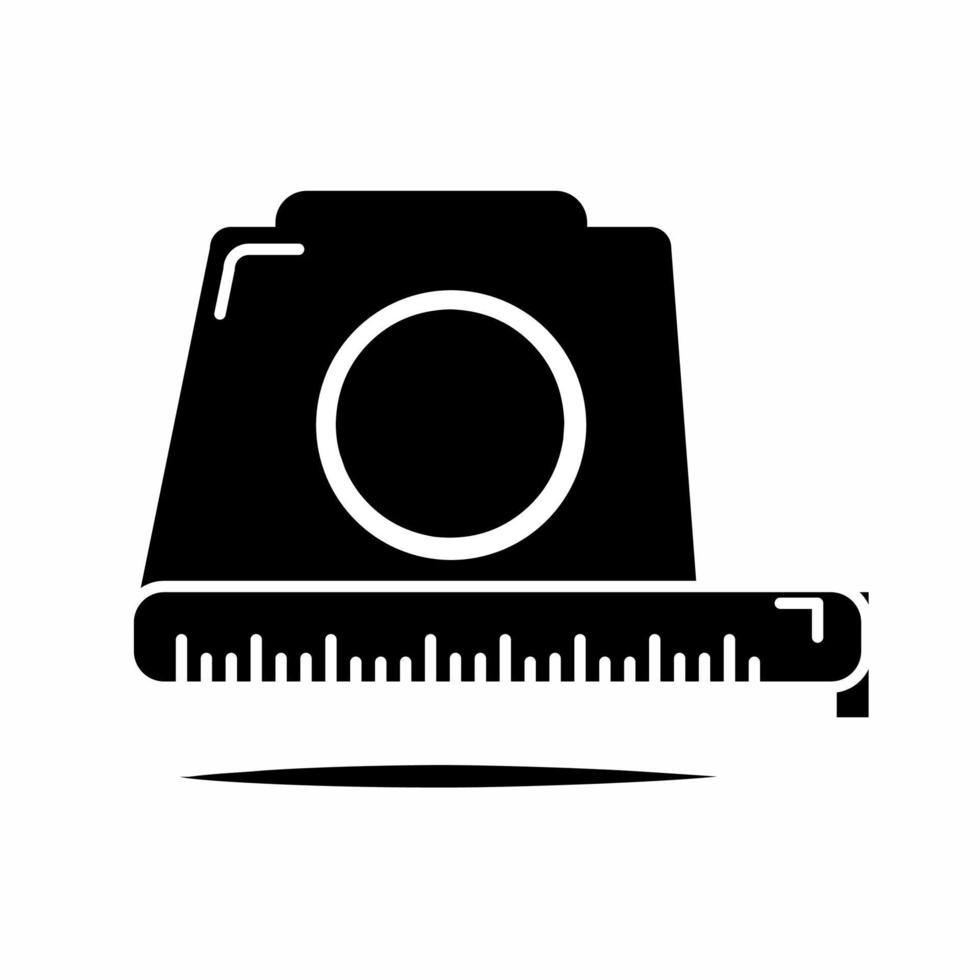 Meter icon illustration with shadow. Stock vector. vector