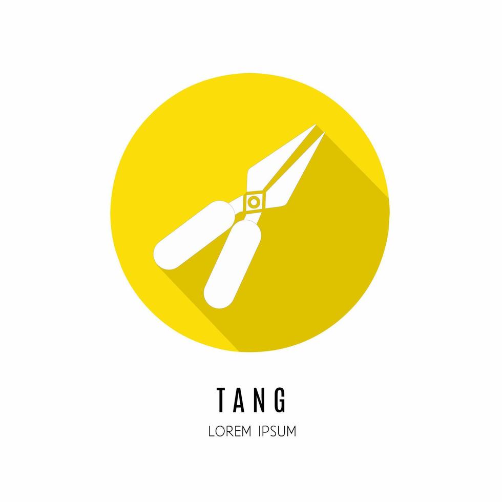 Tang icon in flat. Stock vector. vector
