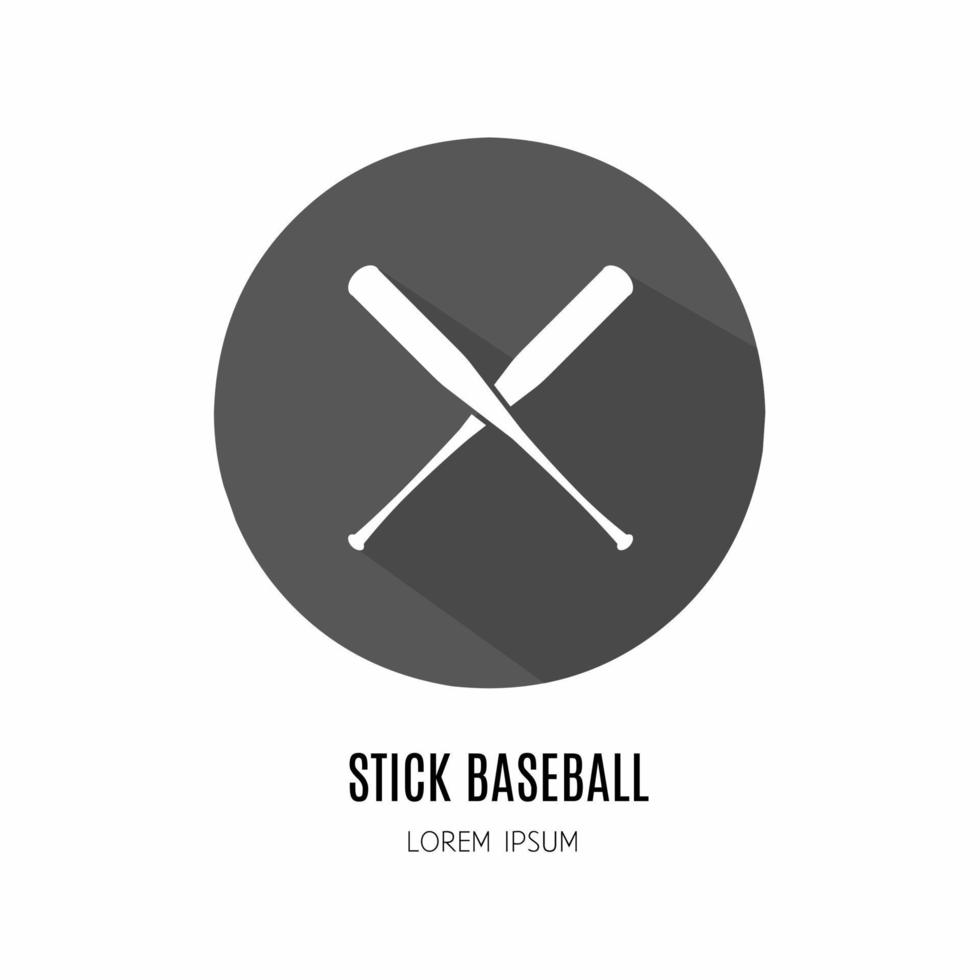 Baseball icon logo in flat. Logo for business. Stock vector. vector