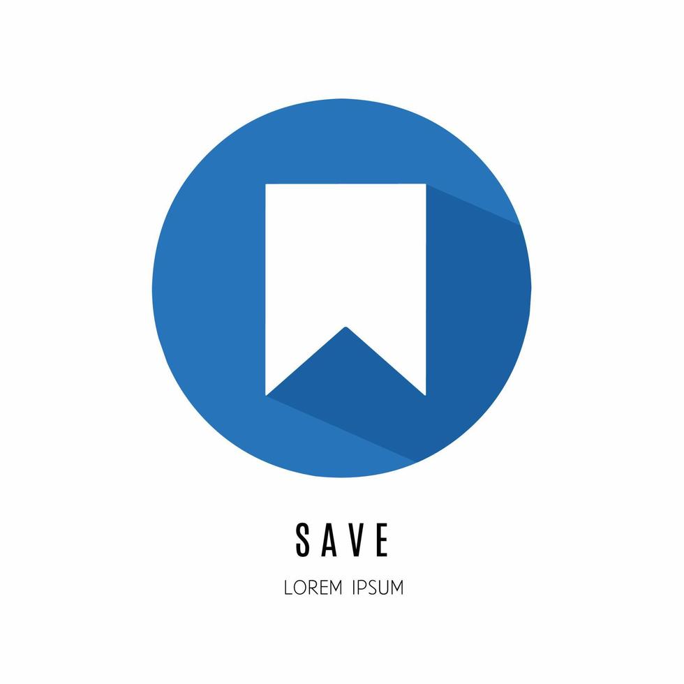 Save icon logo in flat. Logo for business. Stock vector. vector