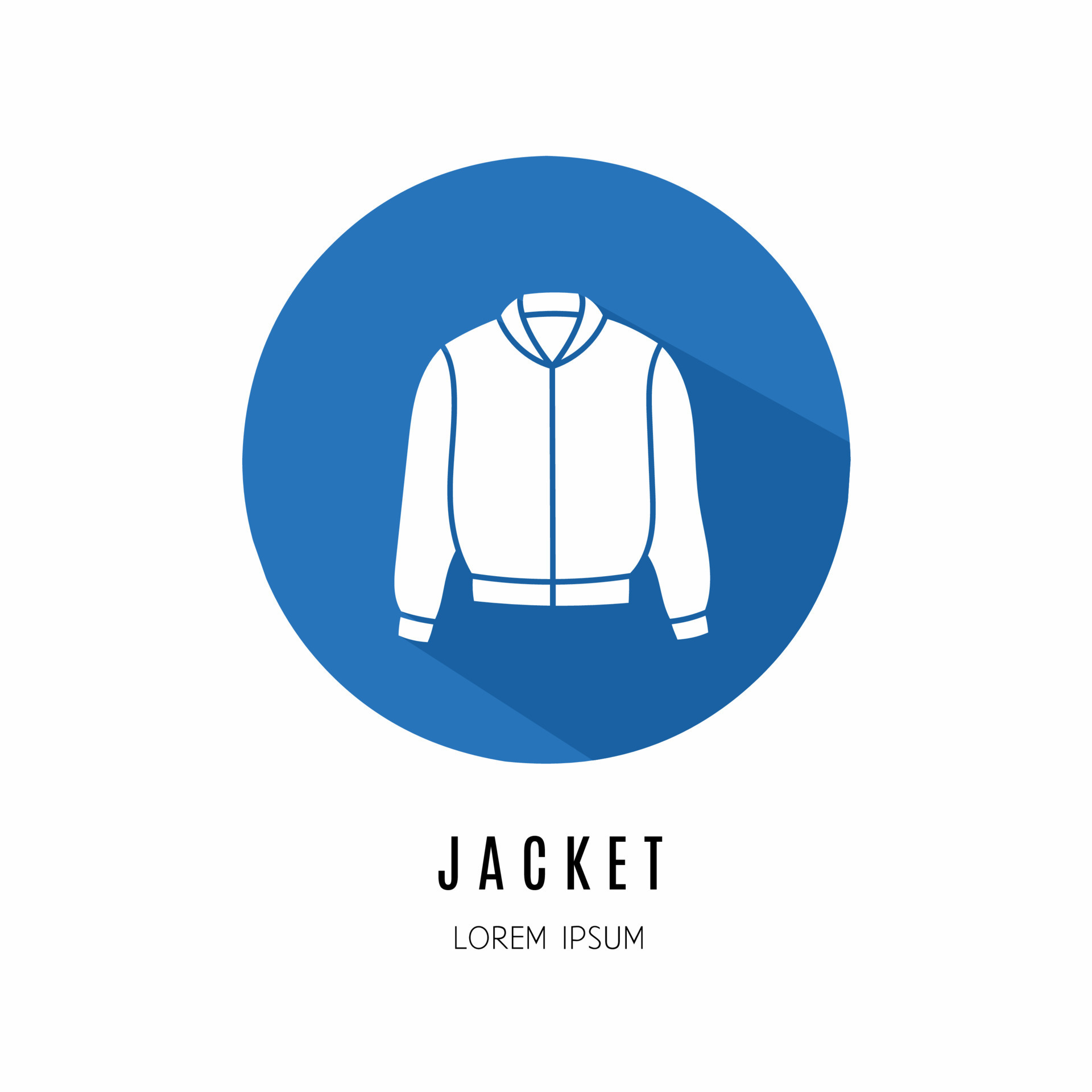 Jacket icon in flat . Logo for business. Stock vector. 21383292 Vector
