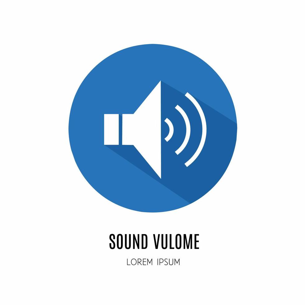 Sound volume icon logo in flat. Logo for business. Stock vector. vector