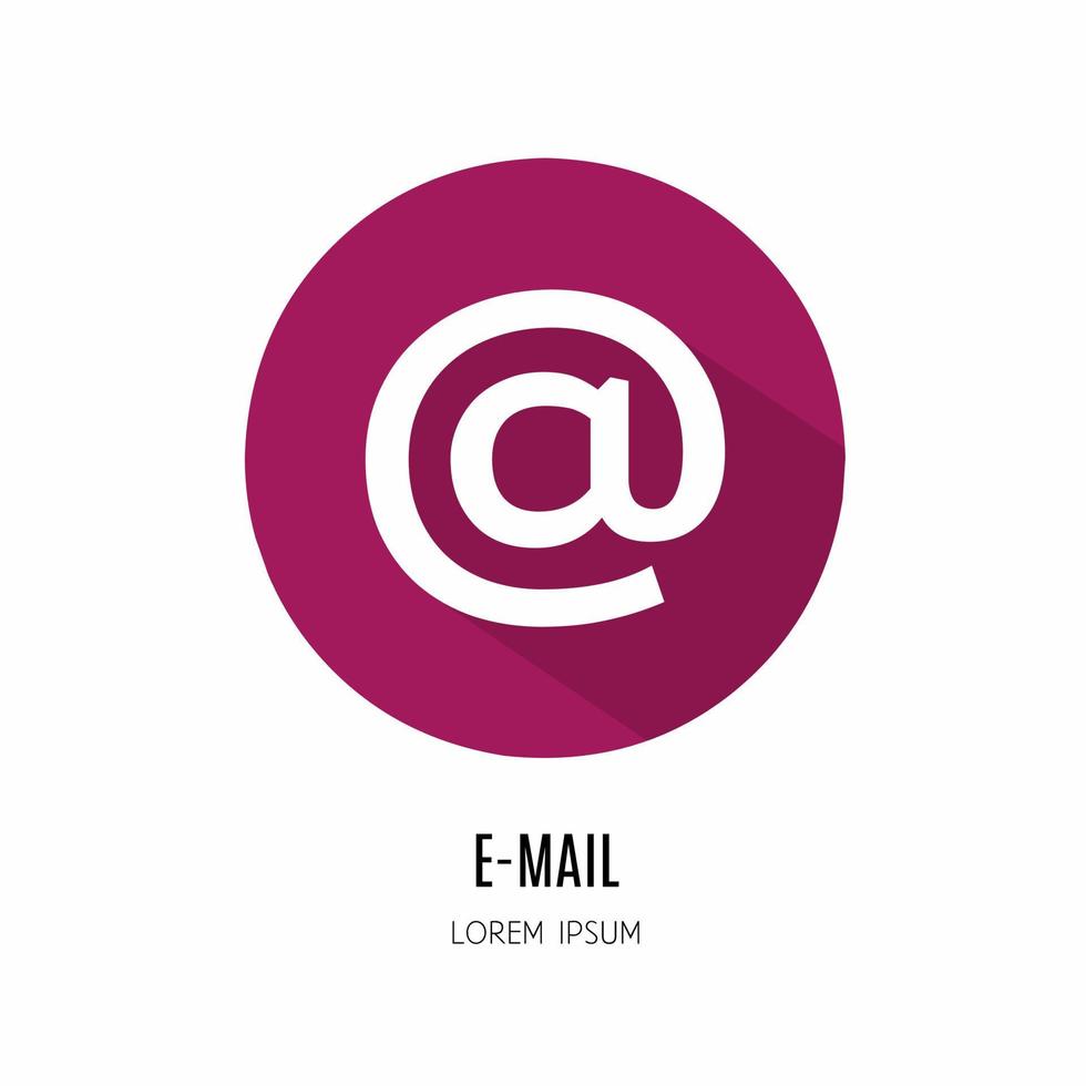 E-mail icon logo in flat. Logo for business. Stock vector. vector