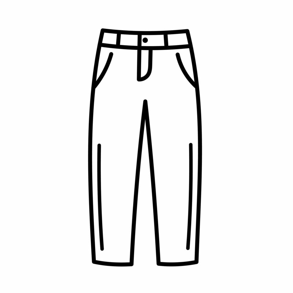 Pants icon illustration. Stock vector. vector