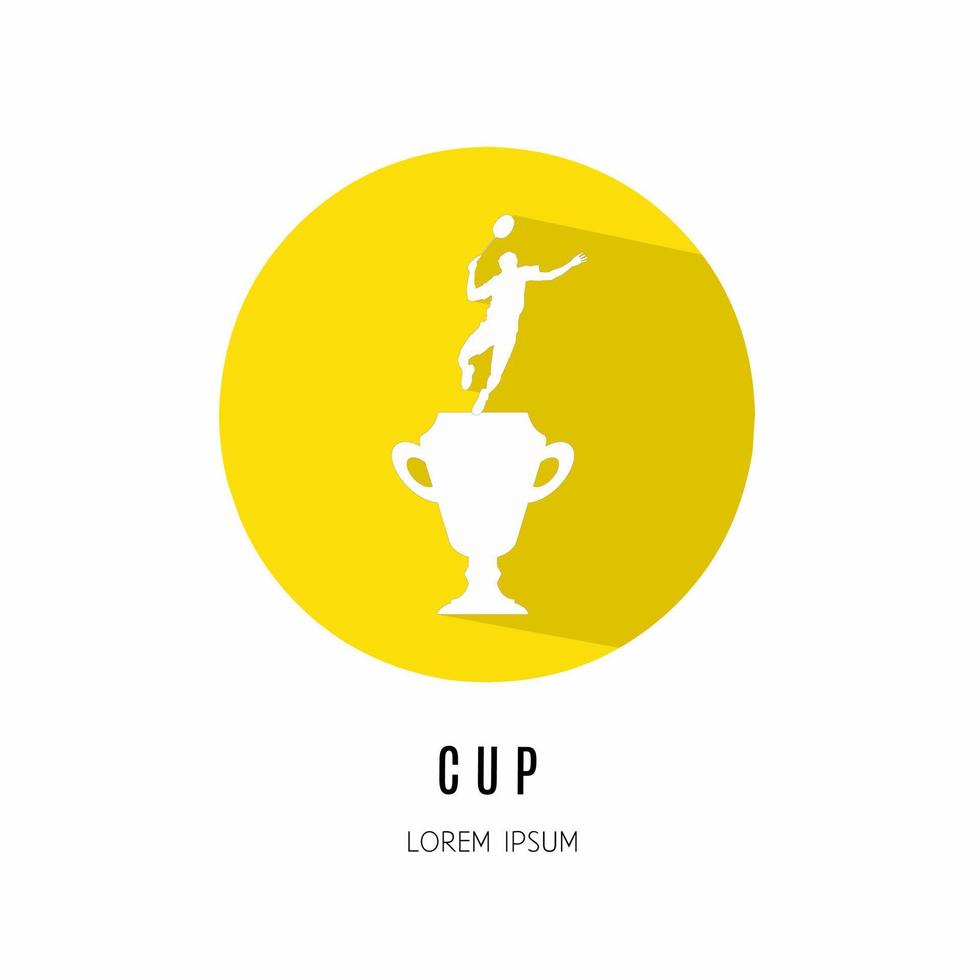 Cup icon in flat. Logo for business. Stock vector. vector