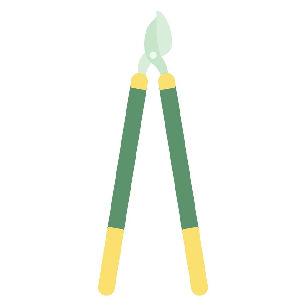 Secateur icon. Garden tool. Vector flat illustration