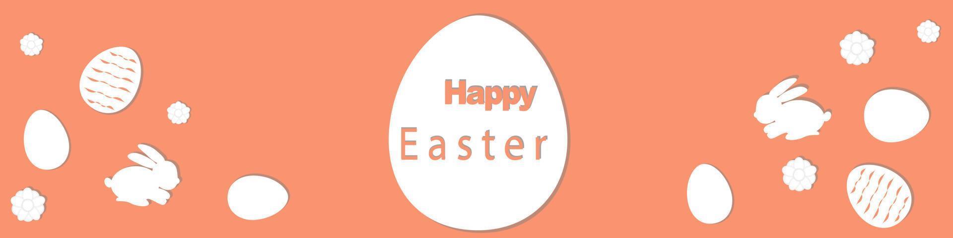Pascua de Resurrección web bandera con vistoso pintado Pascua de Resurrección huevos. Pascua de Resurrección huevos con diferente textura. vector ilustración eps10