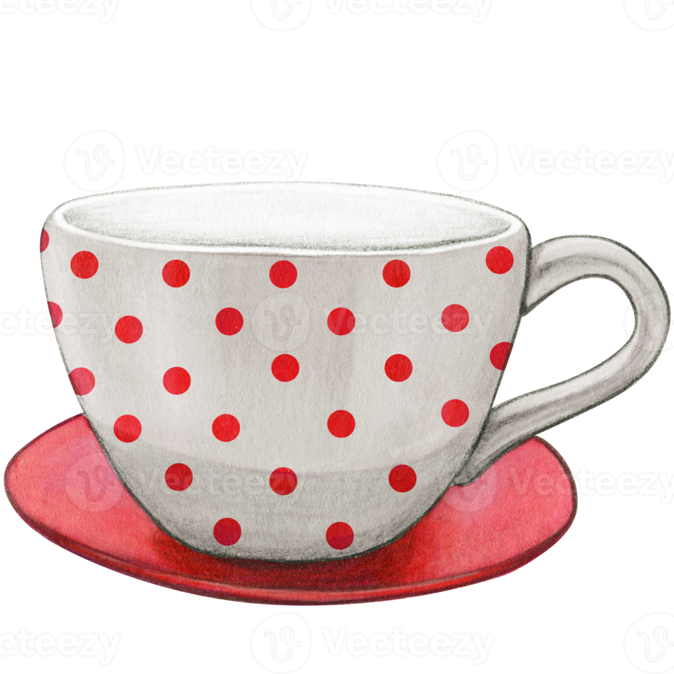 Watercolor hand drawn empty tea cup 21383643 PNG