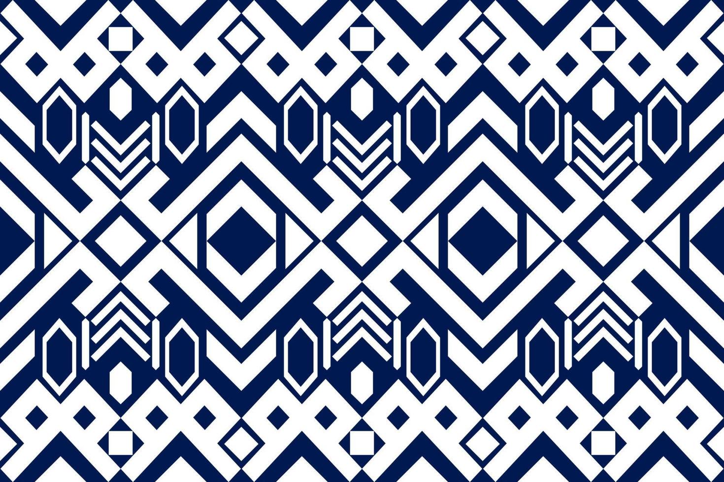 azul y blanco geométrico étnico sin costura modelo diseño para fondo de pantalla, fondo, tela, cortina, alfombra, ropa, y envase. vector