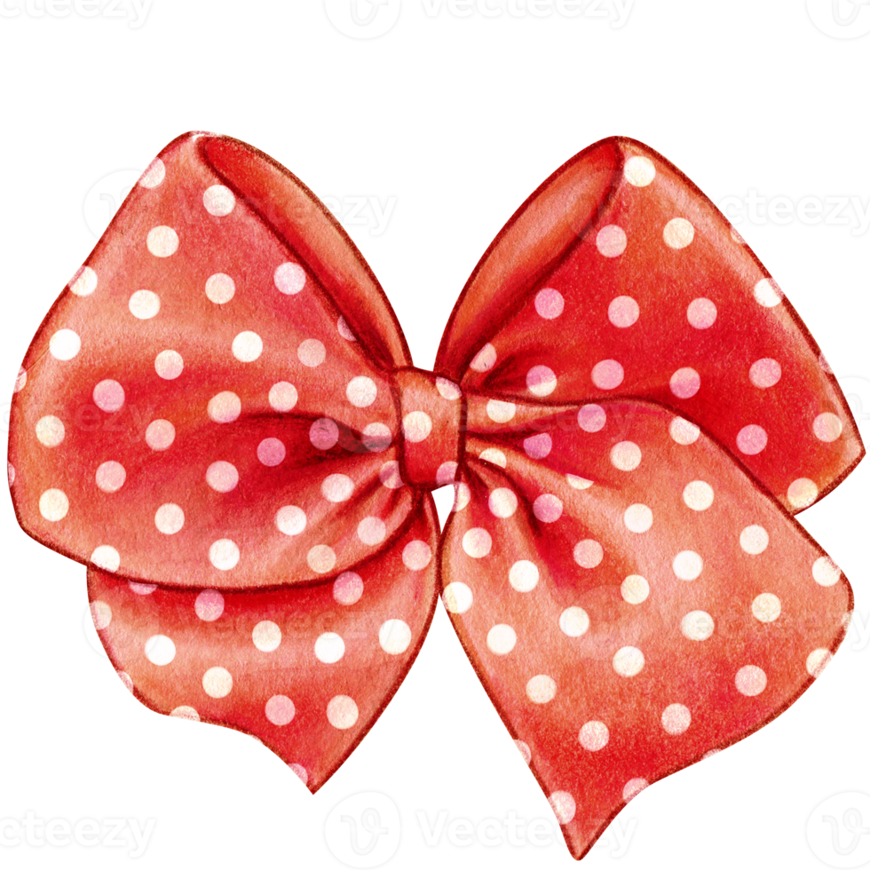 watercolor hand drawn cute silk bow png
