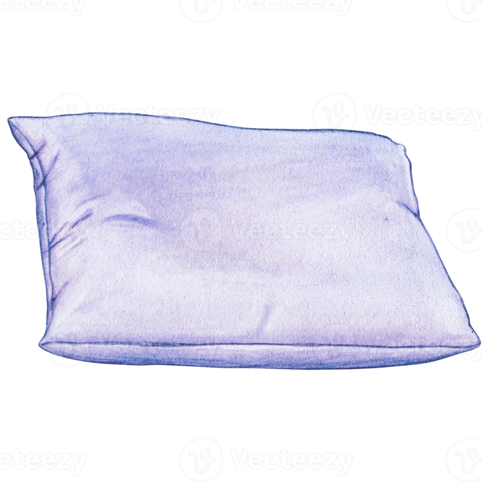 watercolor hand drawn cushion png