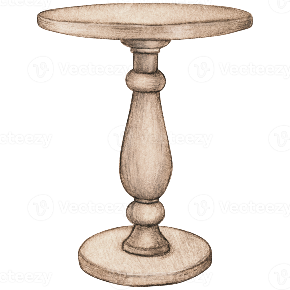 Empty cake stand, table top png