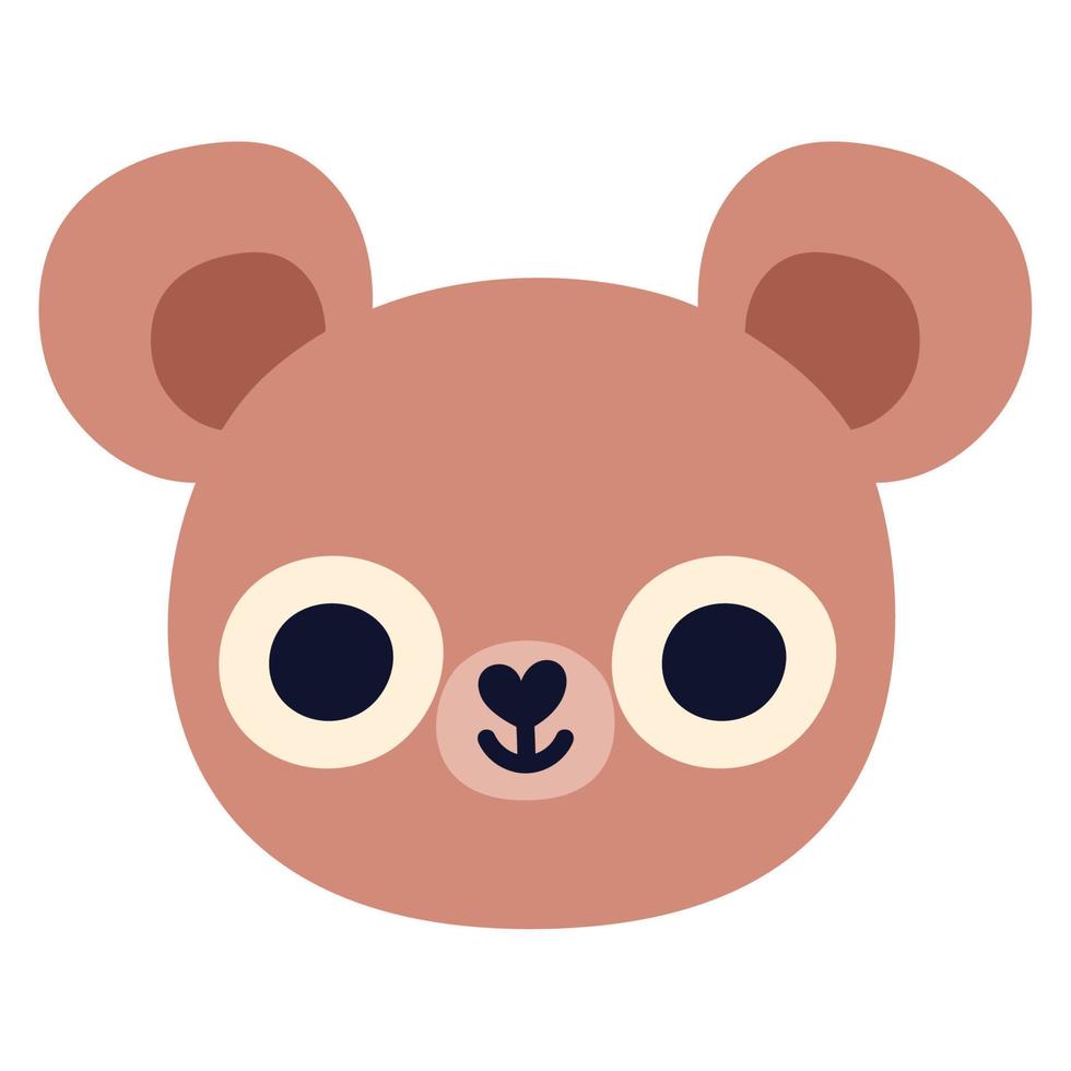 bear face design vector
