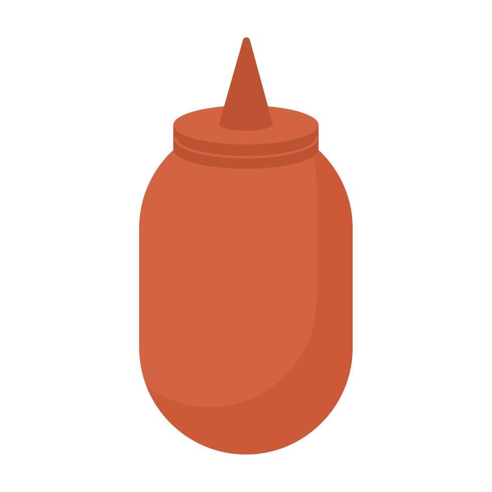 ketchup bottle illustration vector