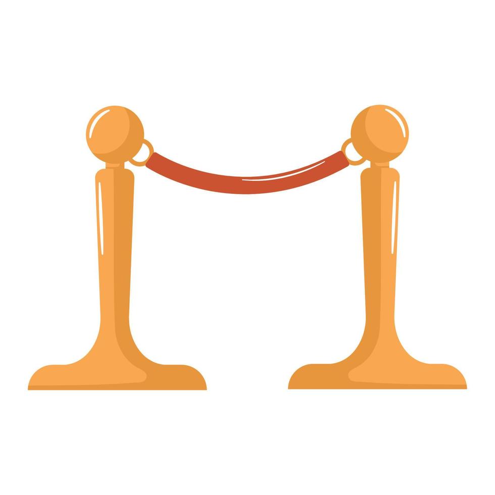 golden barrier design vector