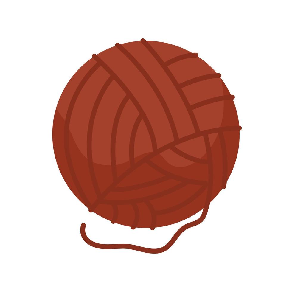 red yarm ball vector