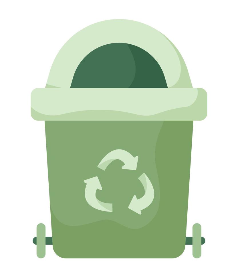 recycle trash bin vector