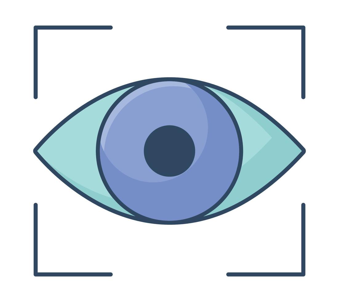 eye scan design vector